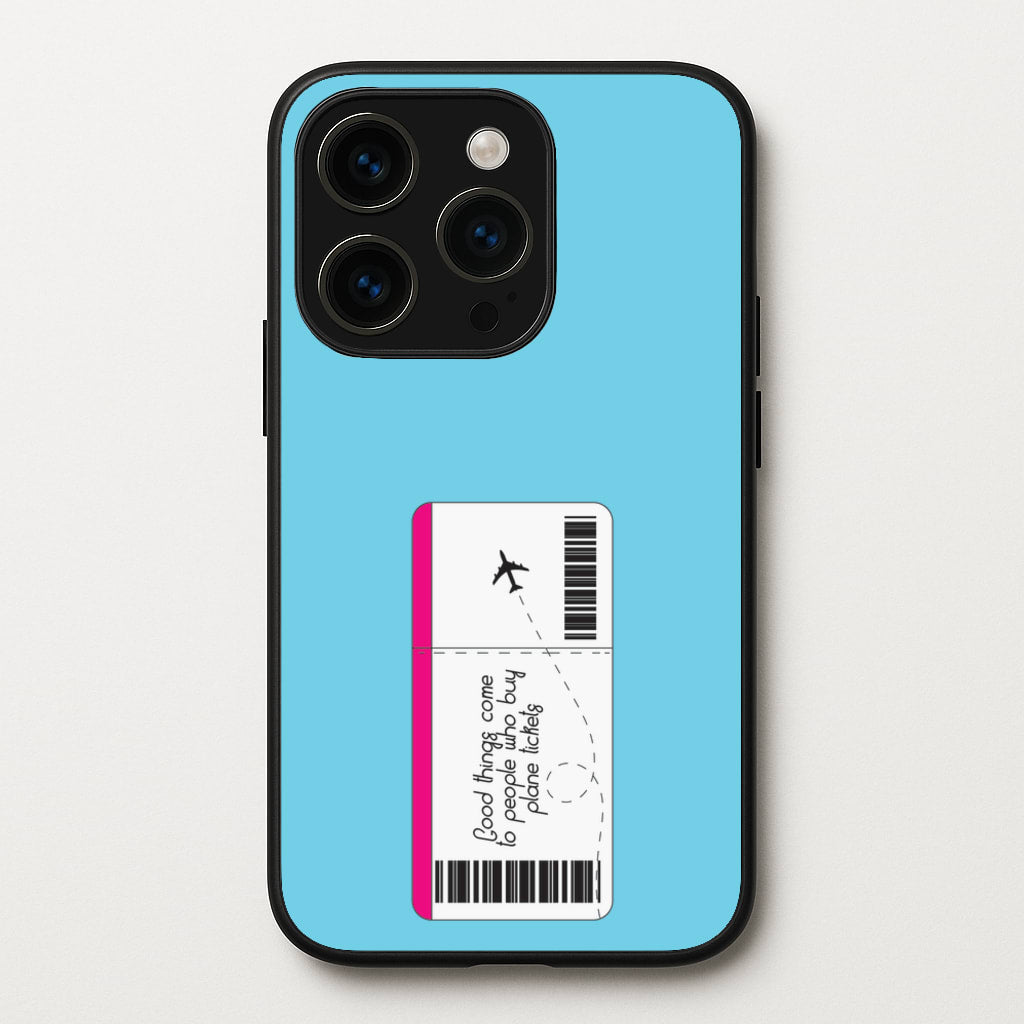 Buy Plane Tickets - Travel  - Travel Phone Case for iPhone 14 Pro