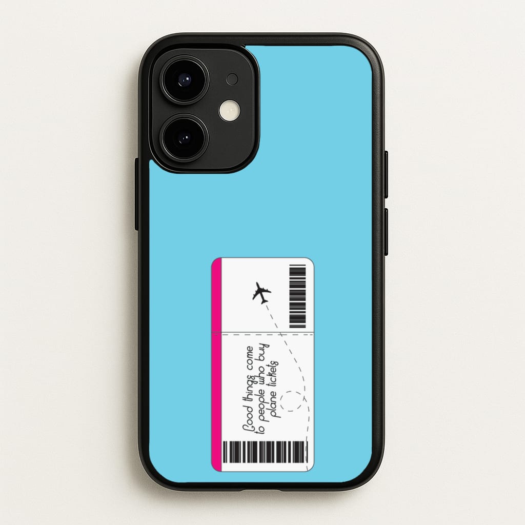Buy Plane Tickets - Travel - Travel Phone Case for iPhone 12 / 12 Pro