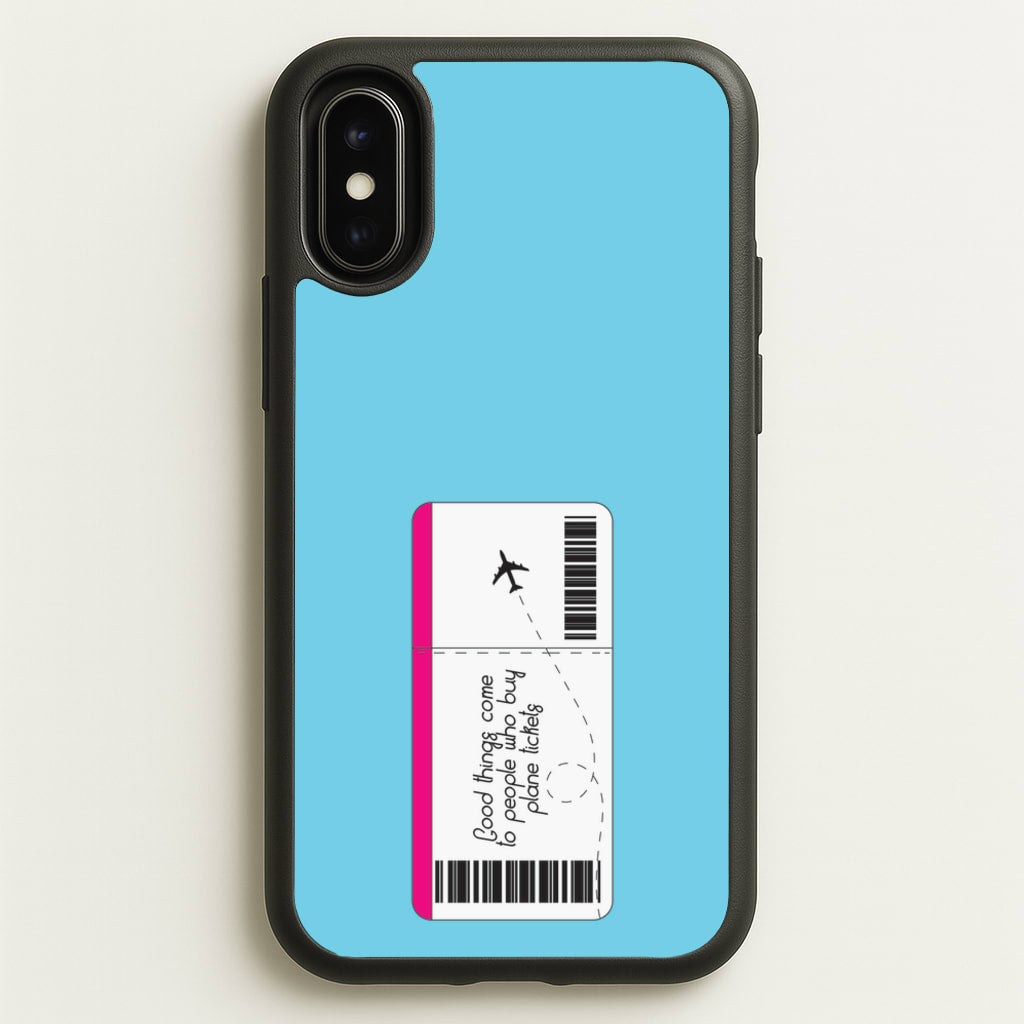 Buy Plane Tickets - Travel - Travel Phone Case for iPhone X / XS