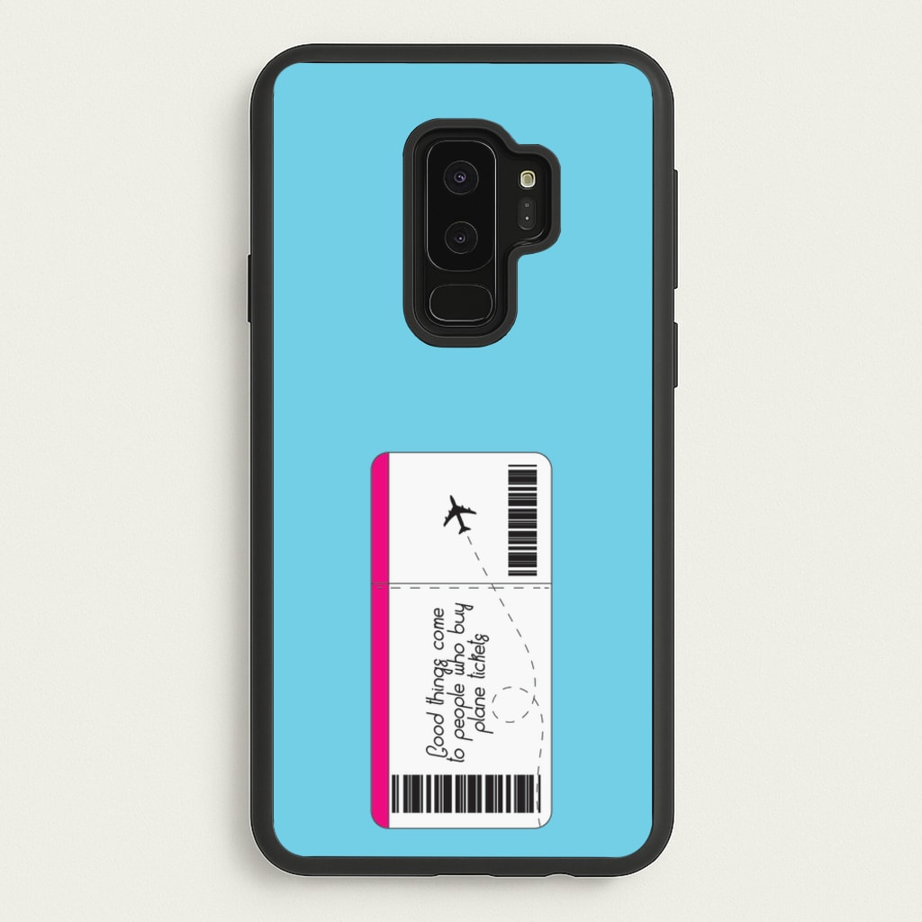 Buy Plane Tickets - Travel  - Travel Phone Case for Galaxy S9 Plus