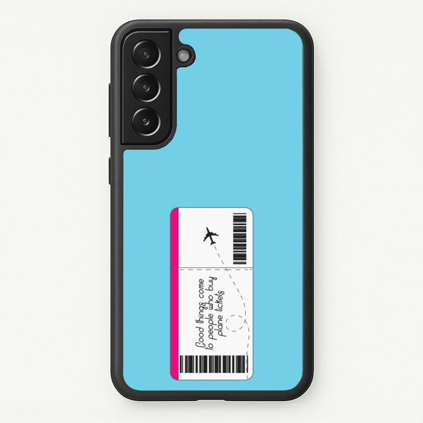 Buy Plane Tickets - Travel - Travel Phone Case for Galaxy S21 Plus