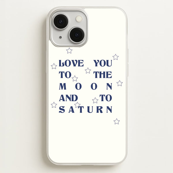 Love You To The Moon And To Saturn - Taylor - Taylor Phone Case for iPhone 13 Mini