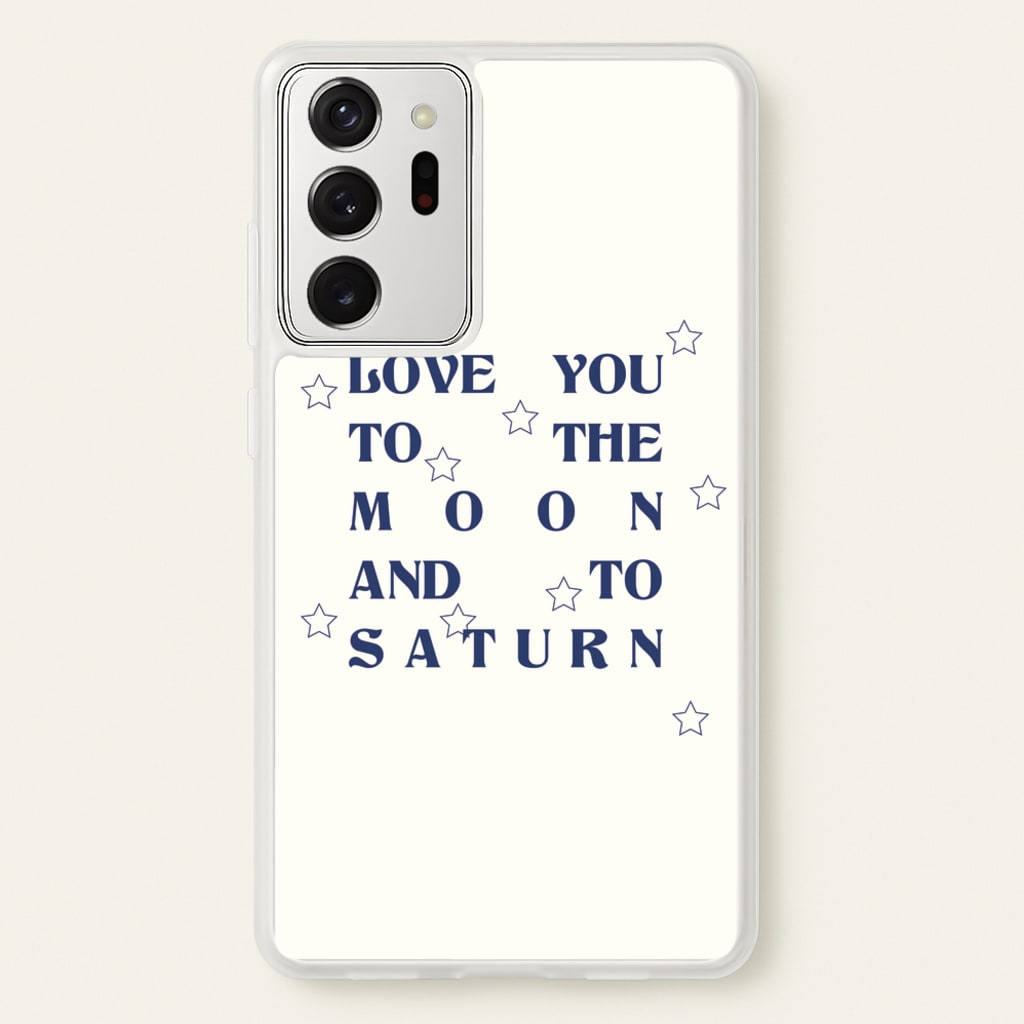 Love You To The Moon And To Saturn - Taylor - Taylor Phone Case for Galaxy Note 20 Ultra