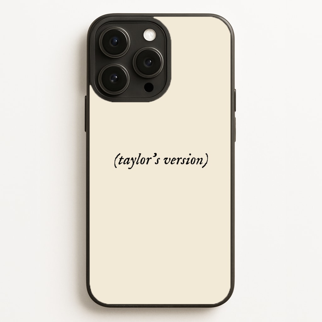 Personalised Taylor's Version - Taylor Phone Case for iPhone 16 Pro Max