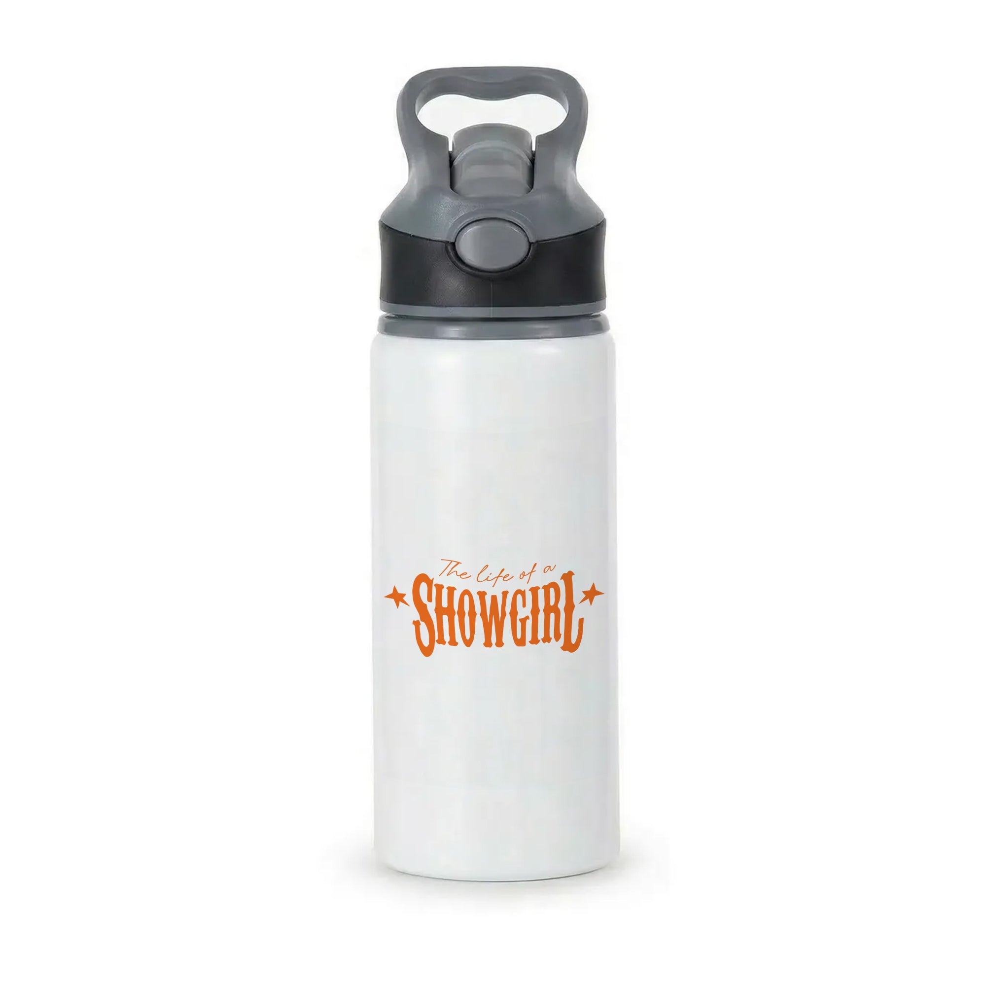 TLOAS Orange Active Water Bottle - Black