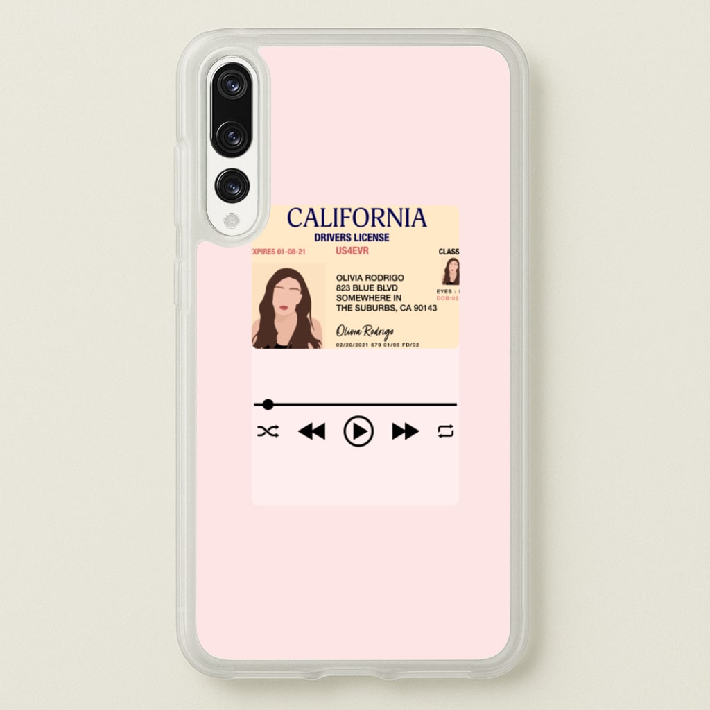 Drivers License - Olivia TikTok - TikTok Phone Case for Huawei P20 Pro