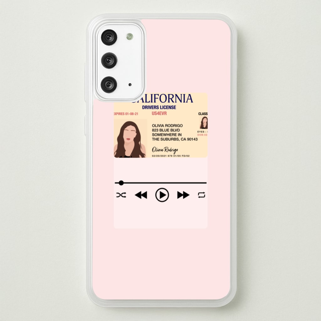 Drivers License - Olivia TikTok - TikTok Phone Case for Galaxy Note 20