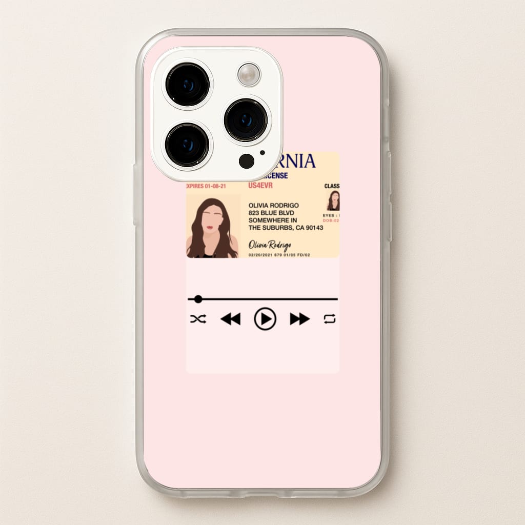 Drivers License - Olivia TikTok - TikTok Phone Case for iPhone 14 Pro
