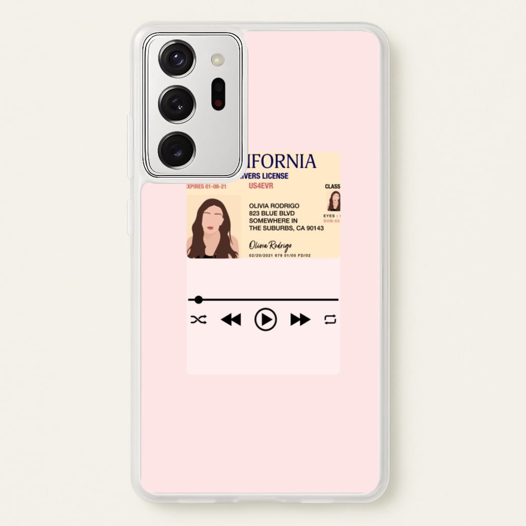 Drivers License - Olivia TikTok - TikTok Phone Case for Galaxy Note 20 Ultra
