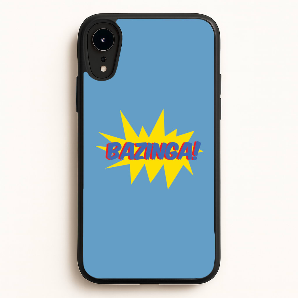 Bazinga! - TV Quotes - TV Quotes Phone Case for iPhone XR