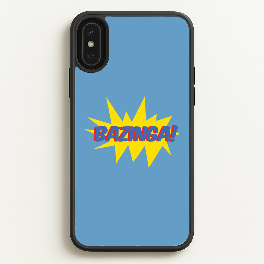 Bazinga! - TV Quotes - TV Quotes Phone Case for iPhone XS Max
