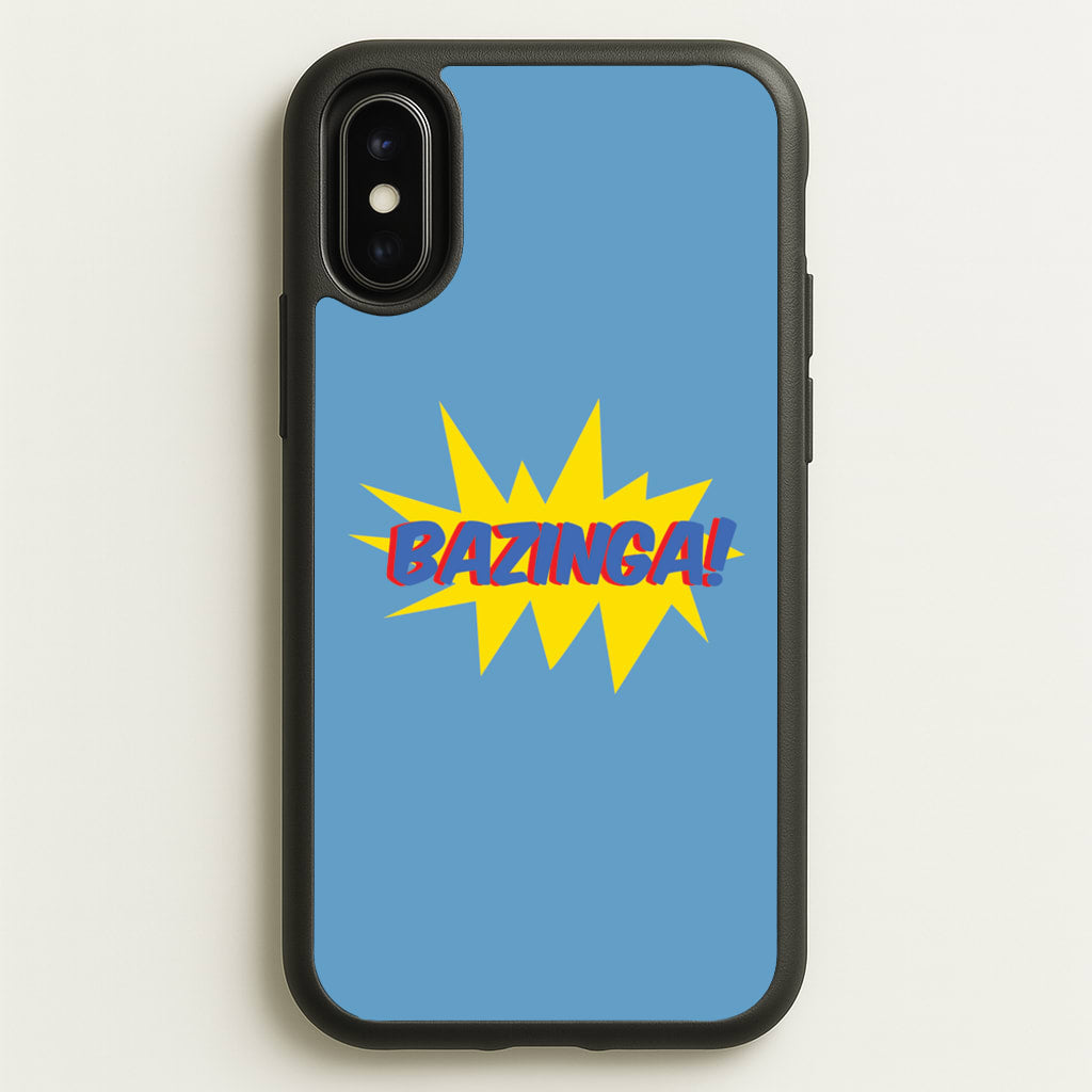 Bazinga! - TV Quotes - TV Quotes Phone Case for iPhone X / XS