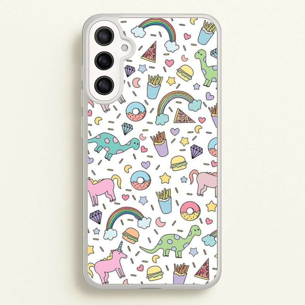 Tumblr Pattern - Phone Case for Galaxy A34