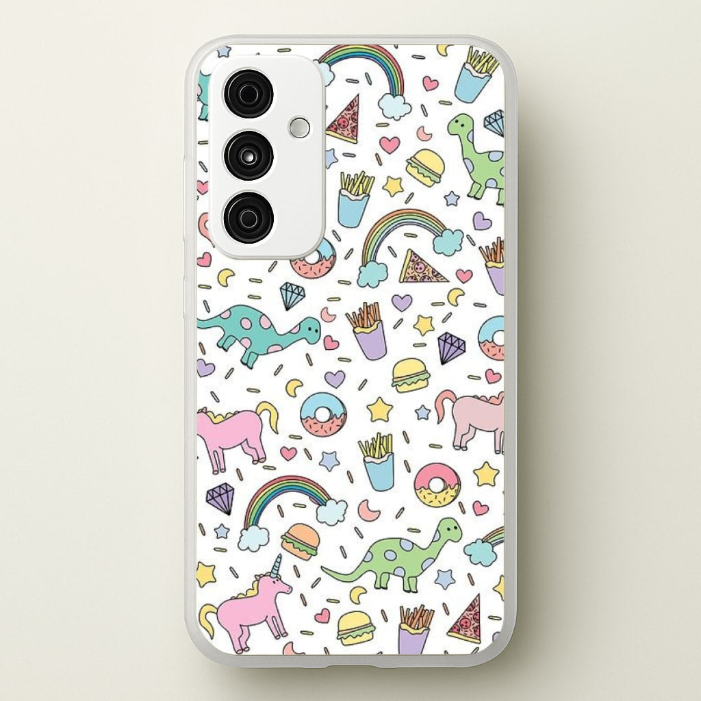 Tumblr Pattern - Phone Case for Galaxy A55