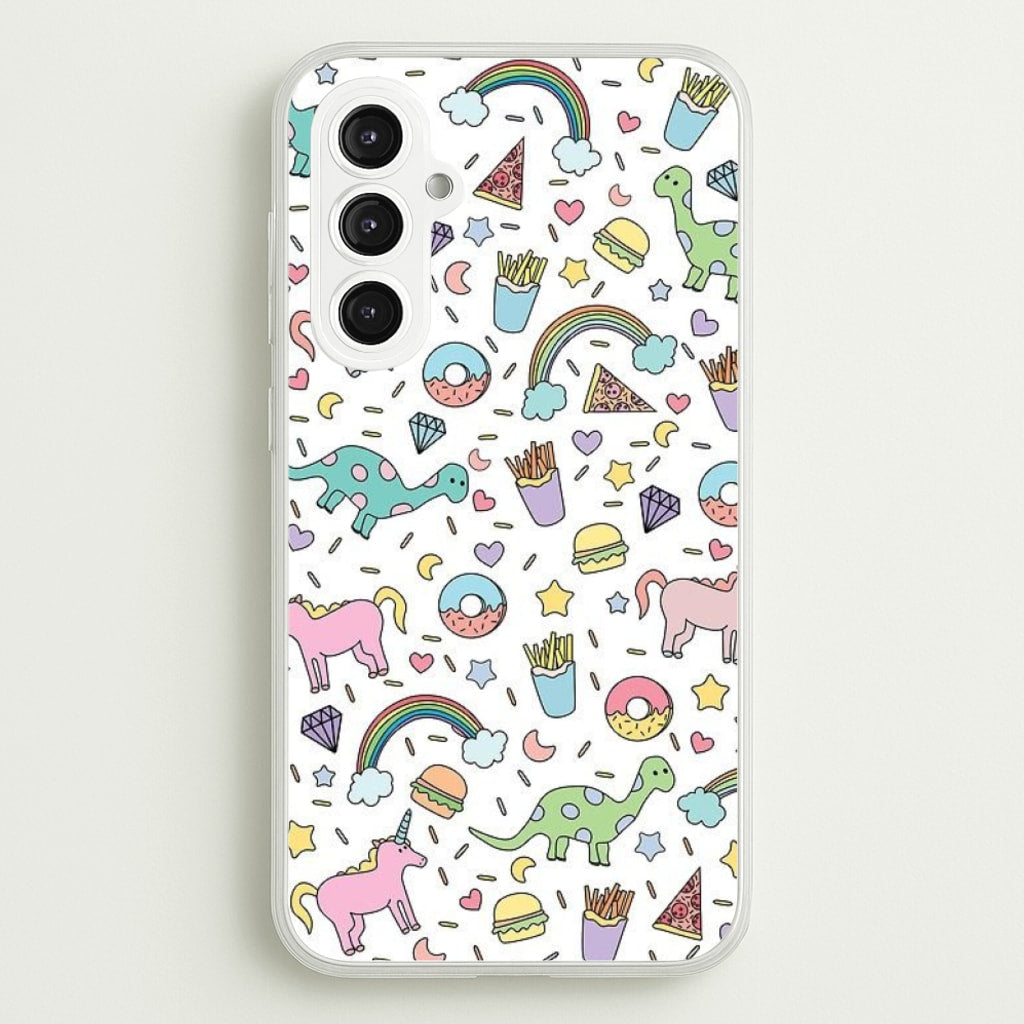 Tumblr Pattern - Phone Case for Galaxy S23FE