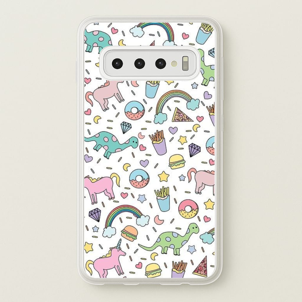 Tumblr Pattern - Phone Case for Galaxy S10 Plus