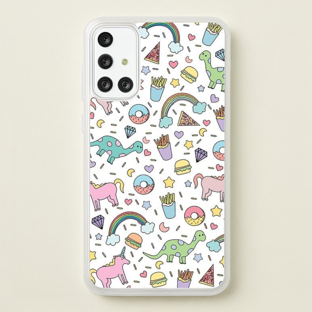 Tumblr Pattern - Phone Case for Galaxy A71