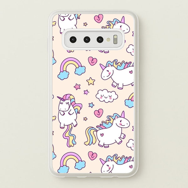 Cute Unicorn Pattern - Phone Case for Galaxy S10