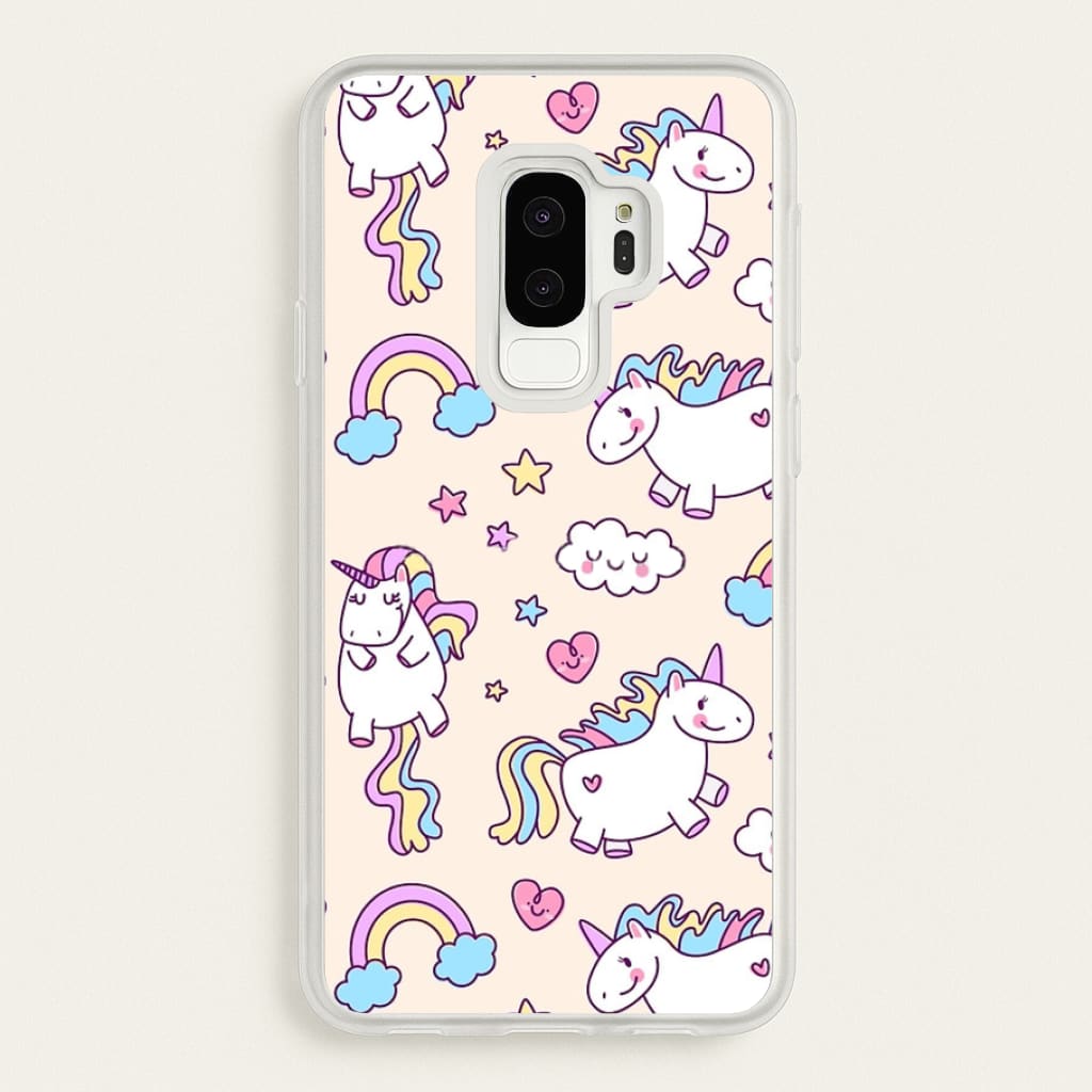 Cute Unicorn Pattern - Phone Case for Galaxy S9 Plus