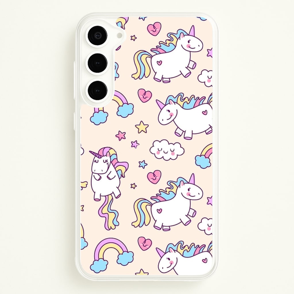 Cute Unicorn Pattern - Phone Case for Galaxy S23