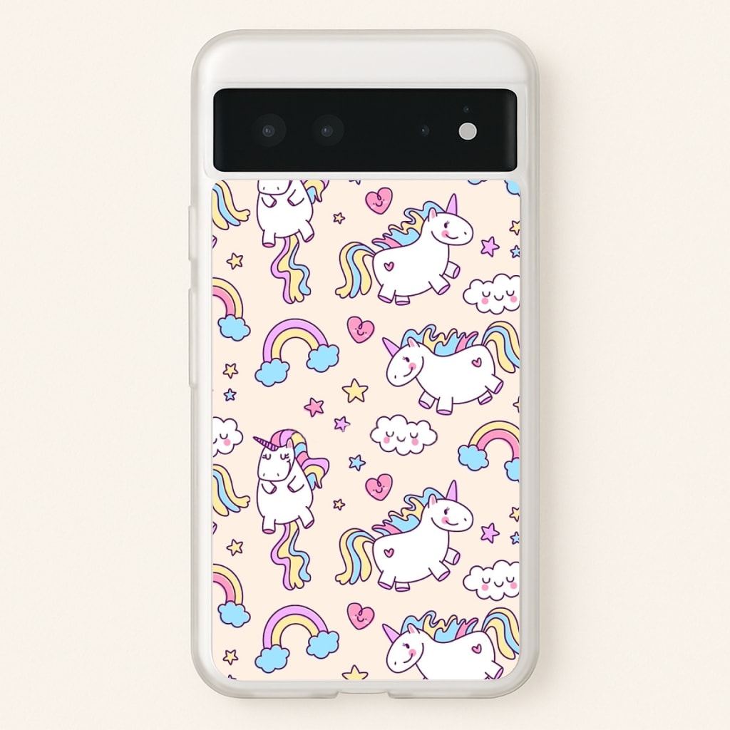 Cute Unicorn Pattern - Phone Case for Google Pixel 6