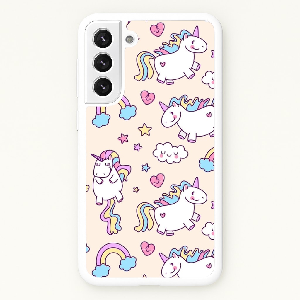 Cute Unicorn Pattern - Phone Case for Galaxy S22 Plus