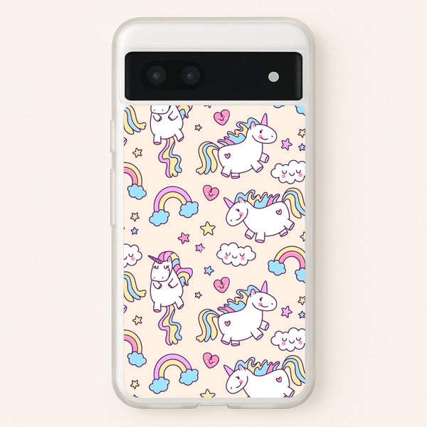 Cute Unicorn Pattern - Phone Case for Google Pixel 7a