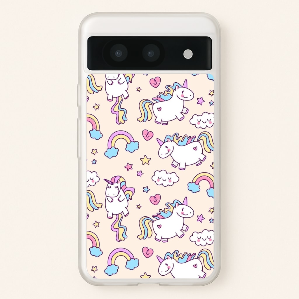 Cute Unicorn Pattern - Phone Case for Google Pixel 8a