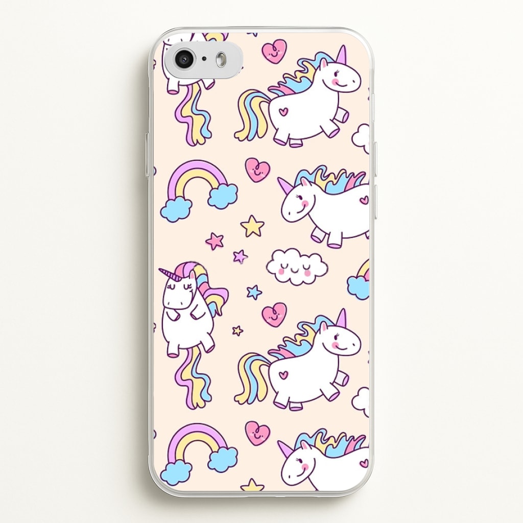 Cute Unicorn Pattern - Phone Case for iPhone 5 / 5s / SE 2016