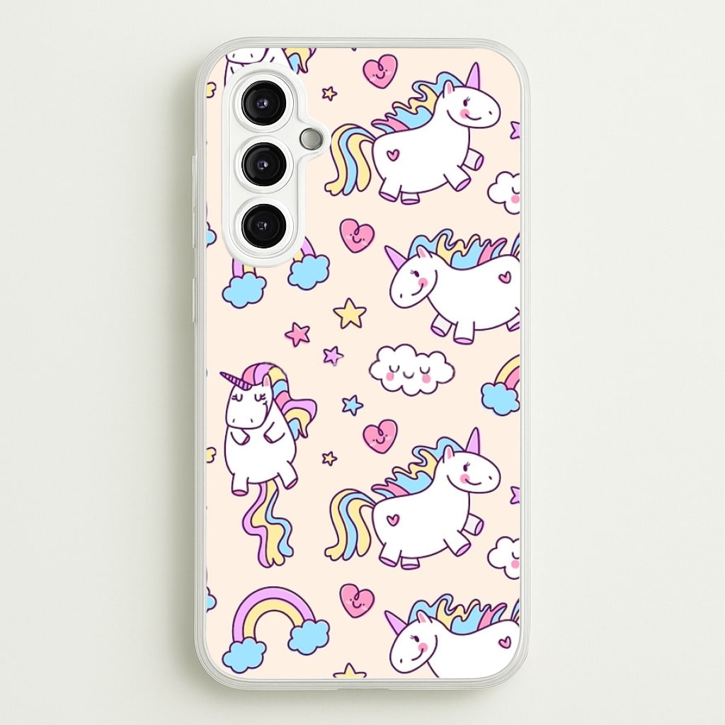 Cute Unicorn Pattern - Phone Case for Galaxy A14