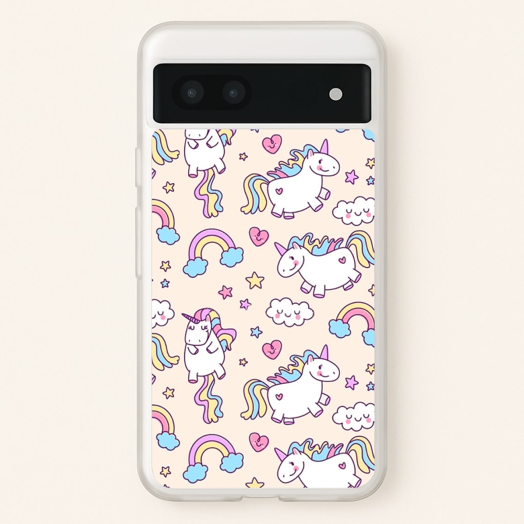 Cute Unicorn Pattern - Phone Case for Google Pixel 6a