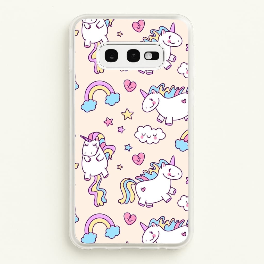 Cute Unicorn Pattern - Phone Case for Galaxy S10e