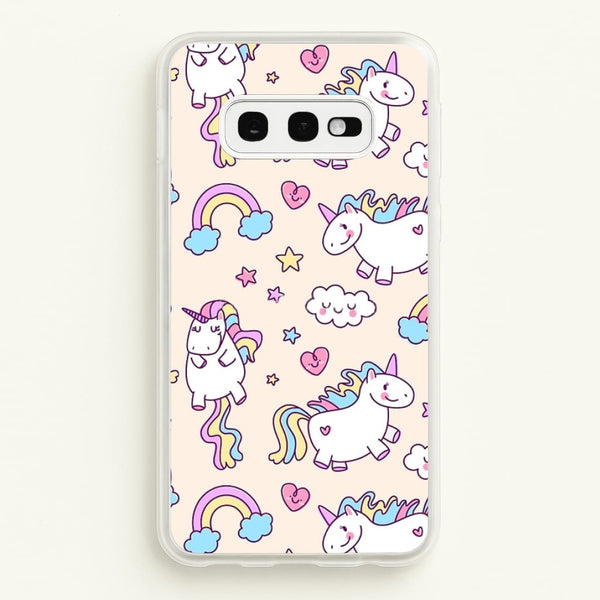 Cute Unicorn Pattern - Phone Case for Galaxy S10e