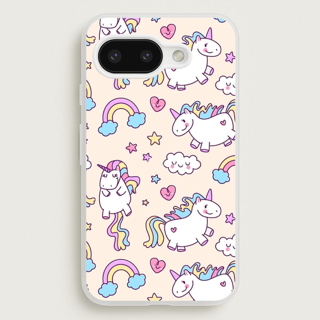 Cute Unicorn Pattern - Phone Case for Google Pixel 9a