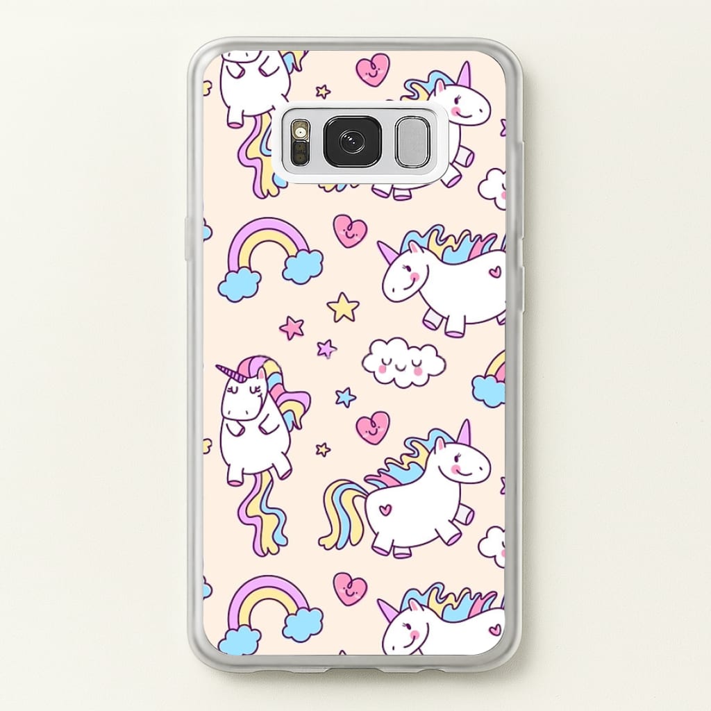 Cute Unicorn Pattern - Phone Case for Galaxy S8 Plus