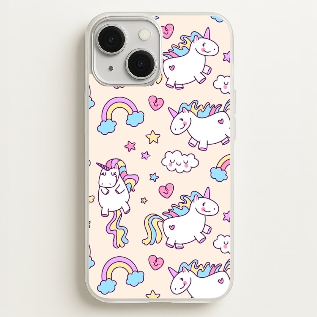 Cute Unicorn Pattern - Phone Case for iPhone 13 Mini