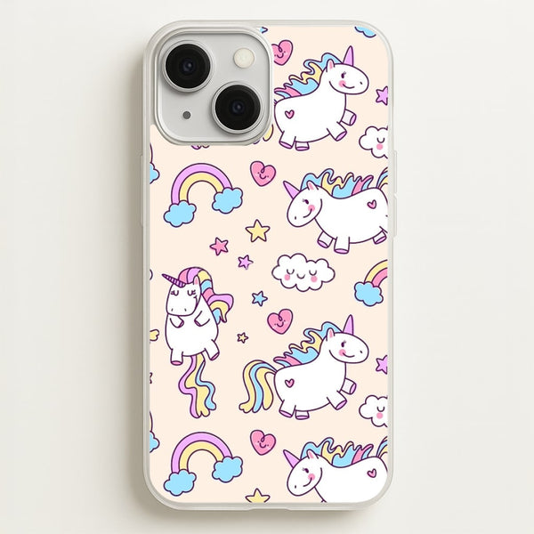 Cute Unicorn Pattern - Phone Case for iPhone 13 Mini