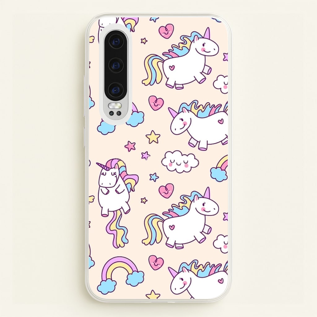 Cute Unicorn Pattern - Phone Case for Huawei P30