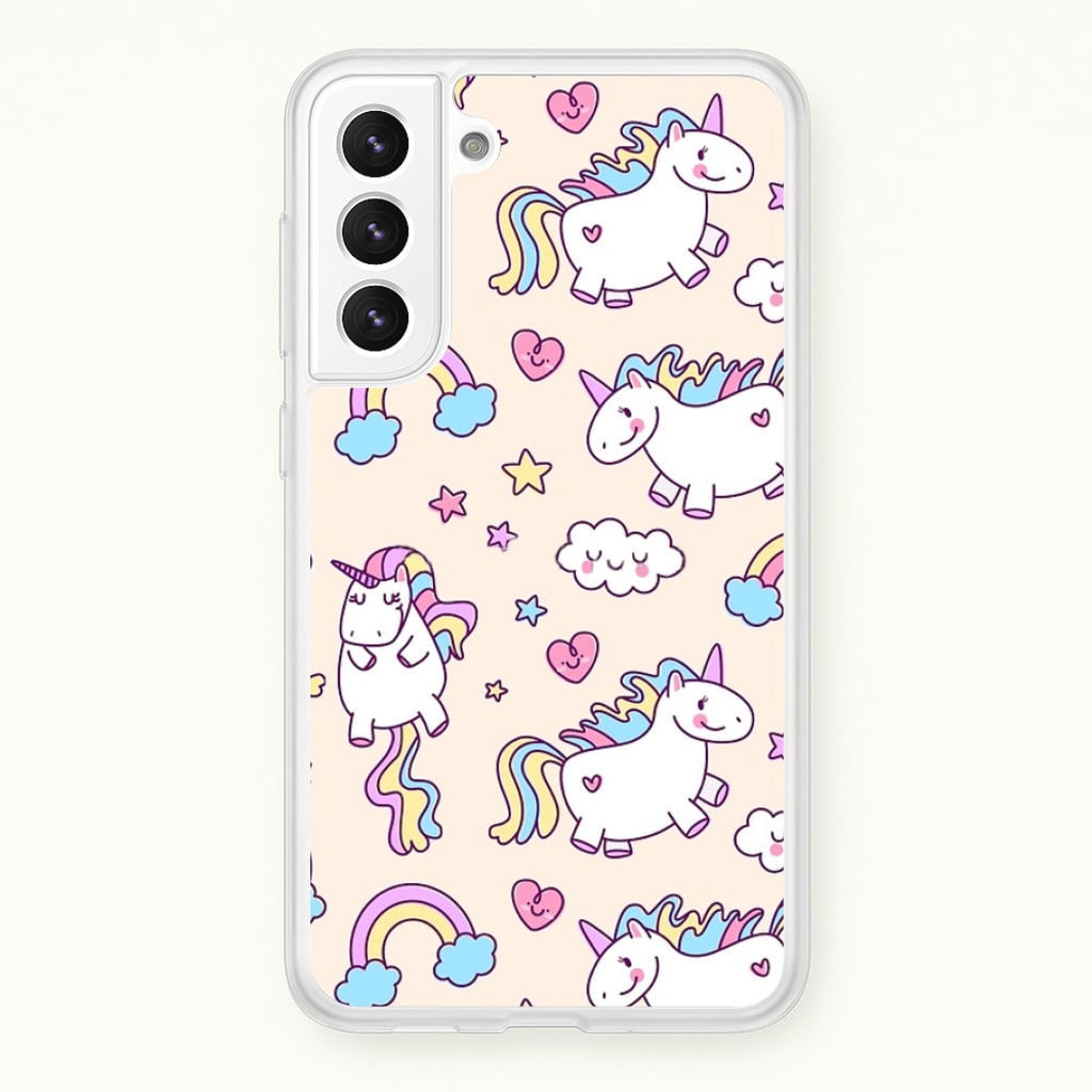 Cute Unicorn Pattern - Phone Case for Galaxy S22
