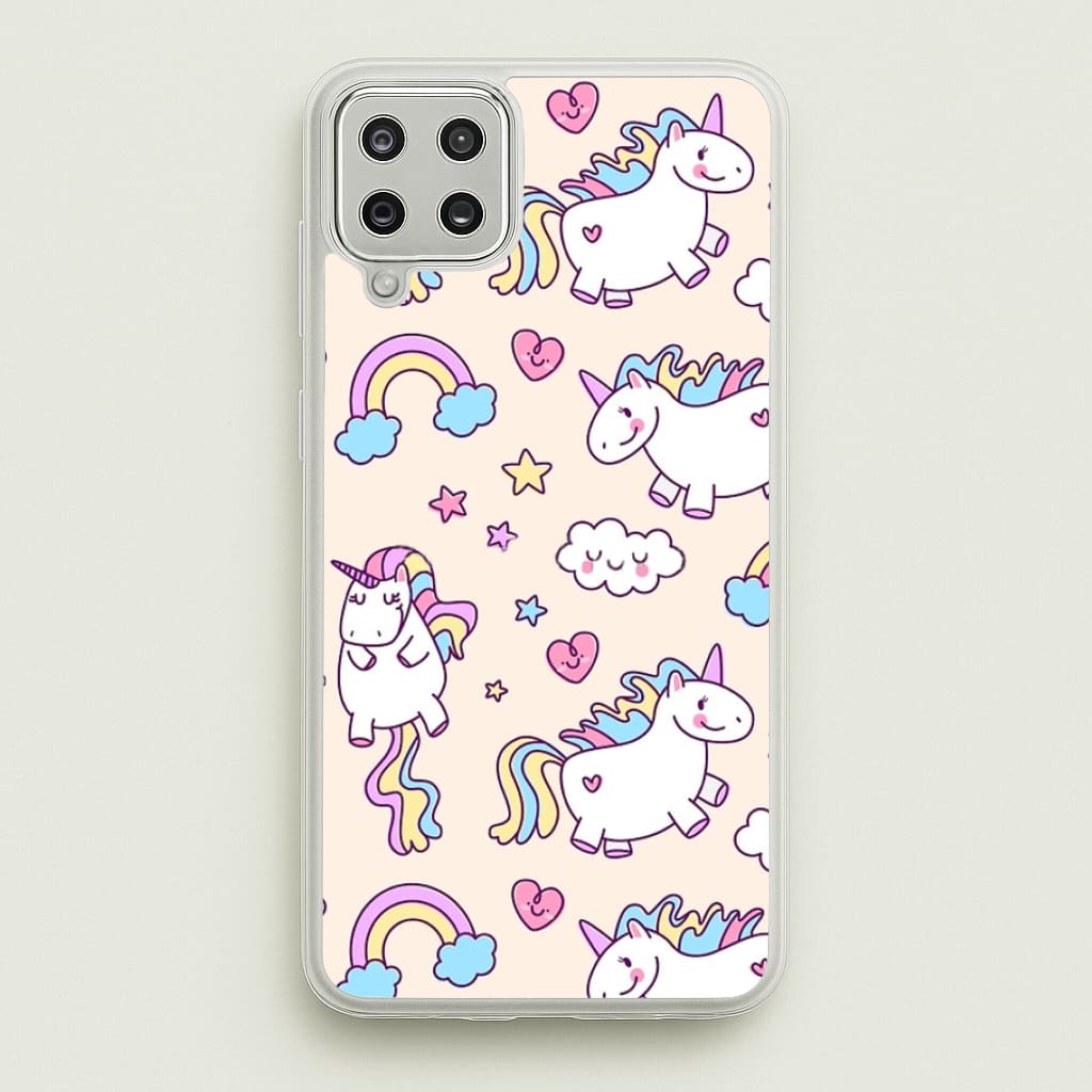 Cute Unicorn Pattern - Phone Case for Galaxy A12