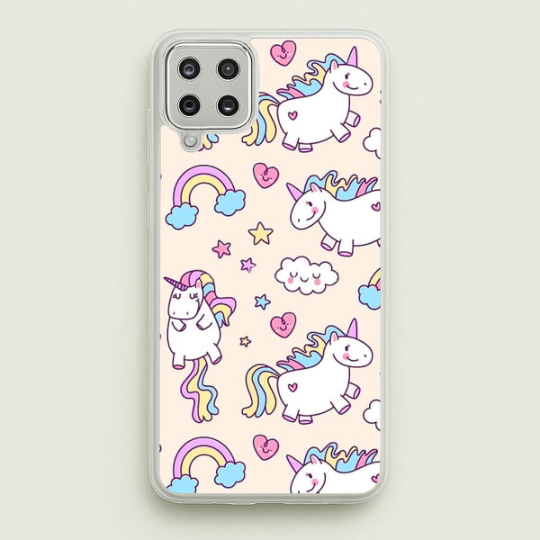 Cute Unicorn Pattern - Phone Case for Galaxy A12