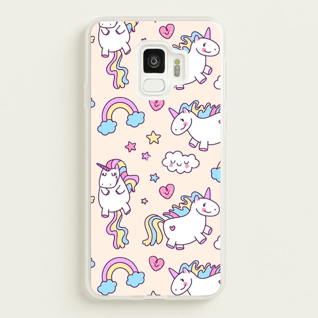 Cute Unicorn Pattern - Phone Case for Galaxy S9