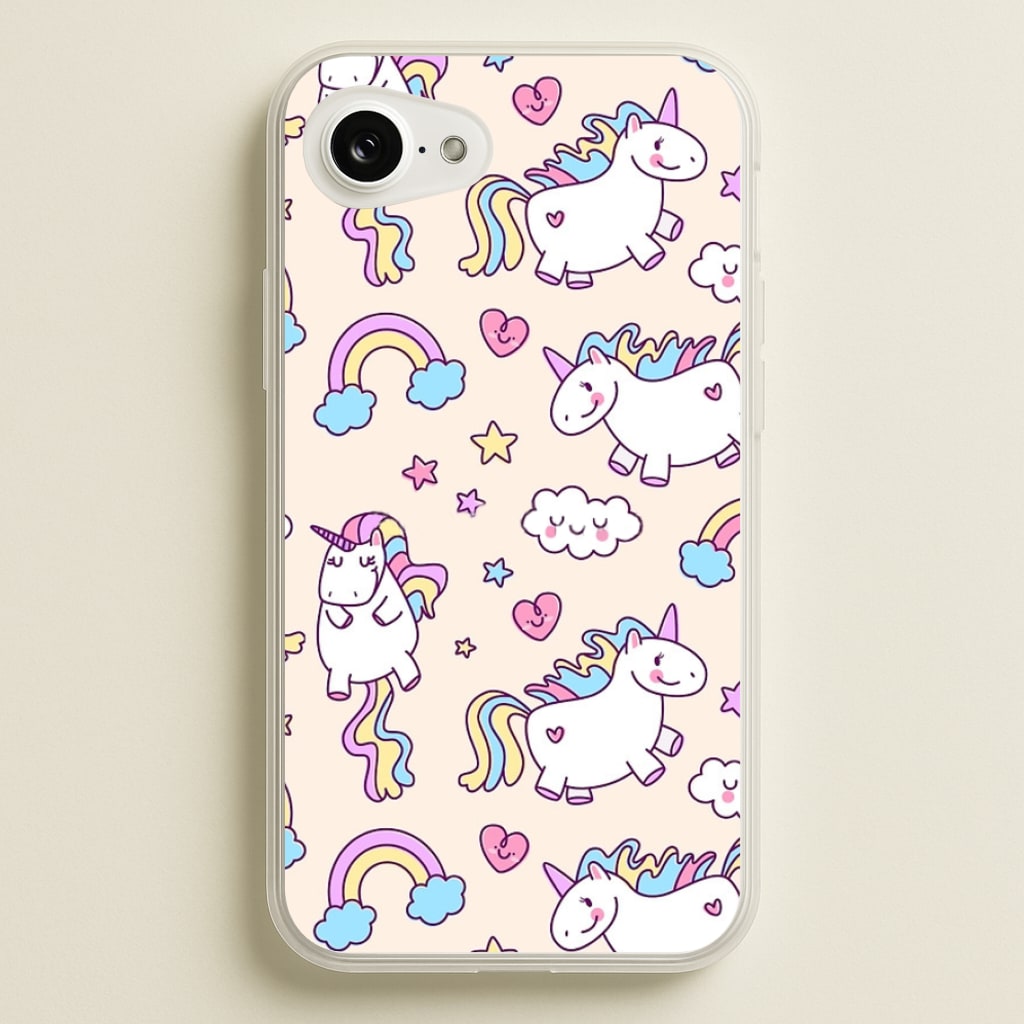 Cute Unicorn Pattern - Phone Case for iPhone 16e