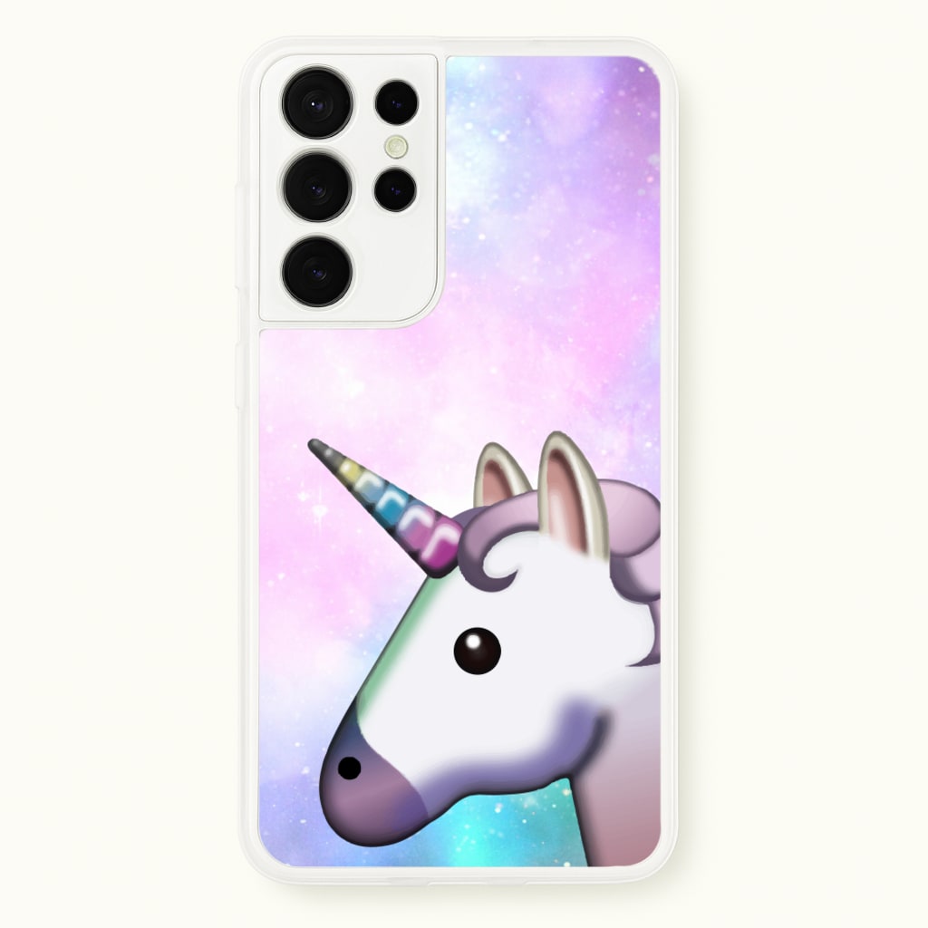 Galaxy Unicorn Pattern - Tumblr - Phone Case for Galaxy S21 Ultra
