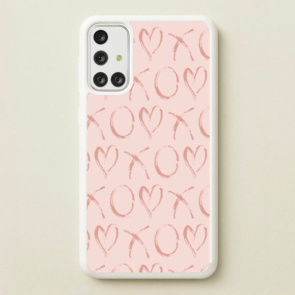 Valentine's Day Pattern - Valentine's Day Phone Case for Galaxy A71
