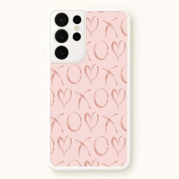 Valentine's Day Pattern - Valentine's Day Phone Case for Galaxy S21 Ultra