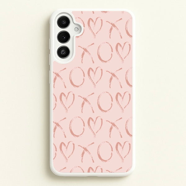 Valentine's Day Pattern - Valentine's Day Phone Case for Galaxy A34
