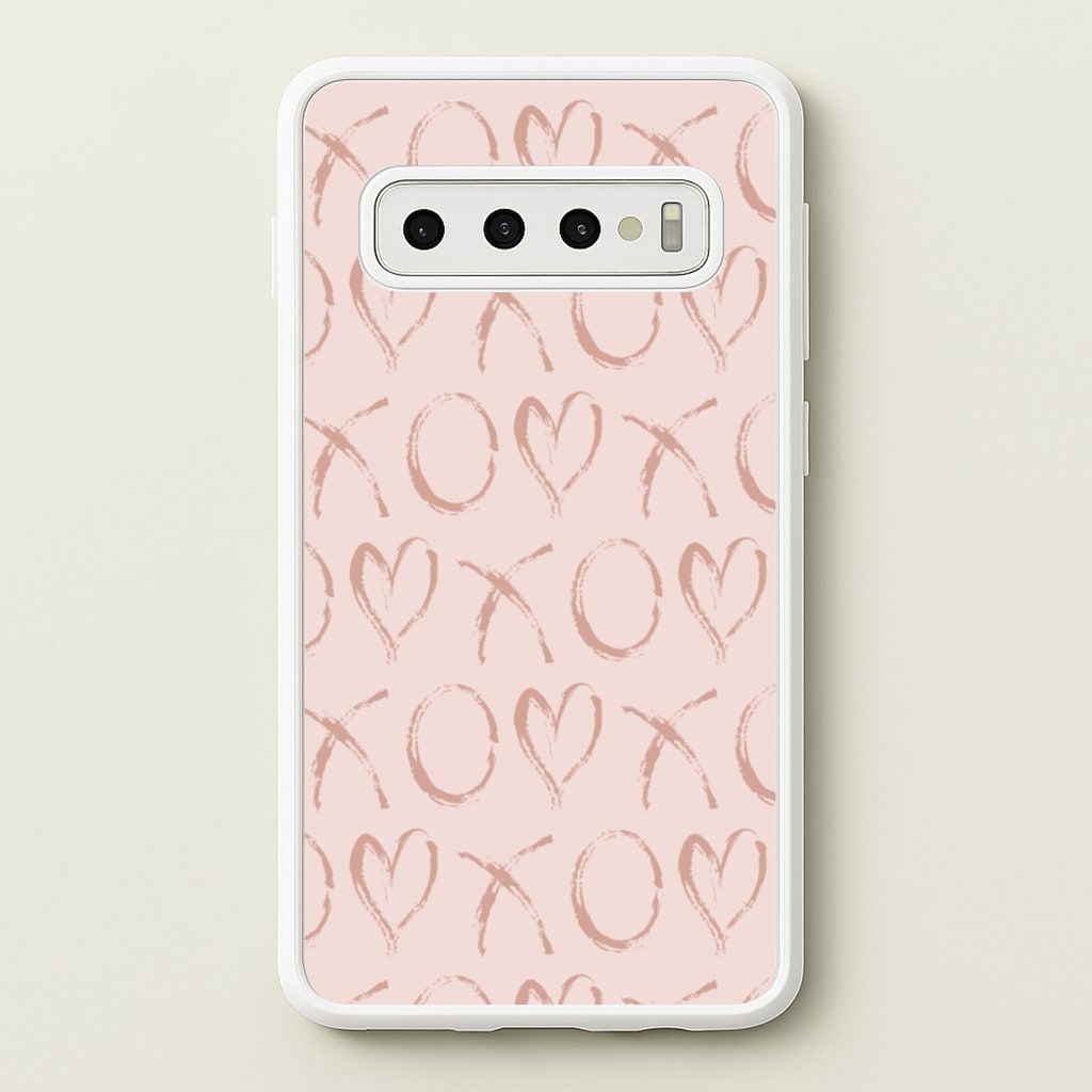 Valentine's Day Pattern - Valentine's Day Phone Case for Galaxy S10 Plus