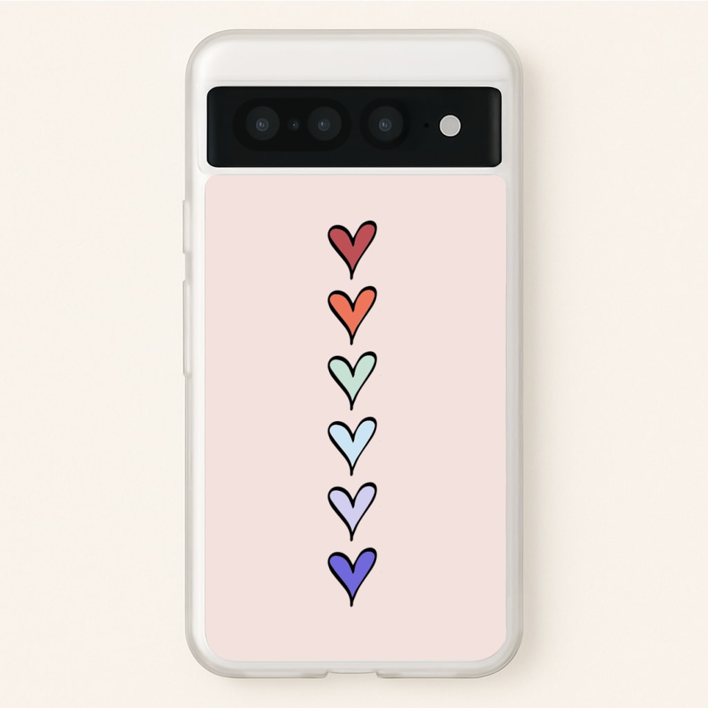 Love Heart Line - Valentine's Day Phone Case for Google Pixel 7 Pro