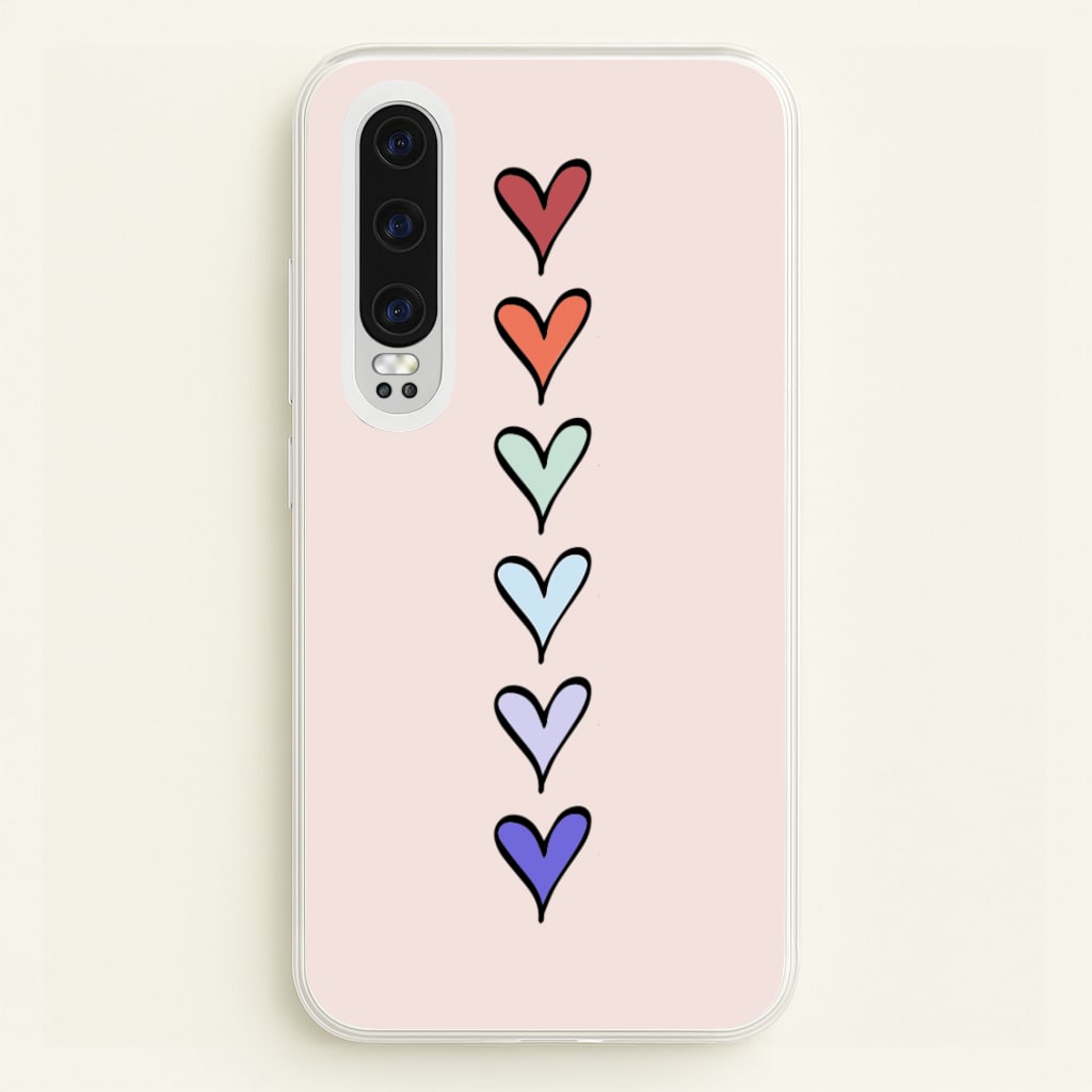 Love Heart Line - Valentine's Day Phone Case for Huawei P30